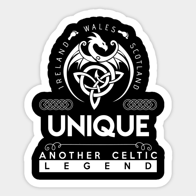 Unique Name T Shirt - Another Celtic Legend Unique Dragon Gift Item Sticker by harpermargy8920